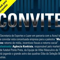 Aceul e Secretaria de Esportes e Lazer realizam palestra sobre marketing esportivo